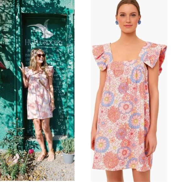 Tuckernuck x Cameran Eubanks Wimberly Folly Floral Hazel Linen Dress Size Large - Picture 16 of 16